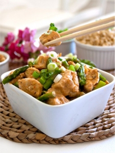 Chicken with Peanut-Lime Coconut Sauce Recipe