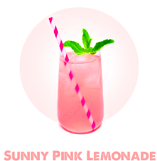Pink lemonade flavor icon