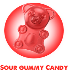 Sour gummy candy