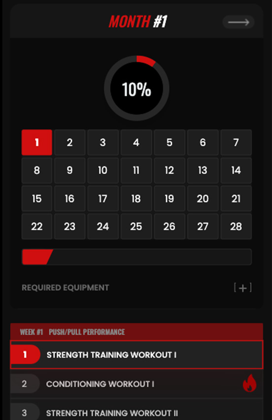 Your Calendar portal - 90-day training schedule