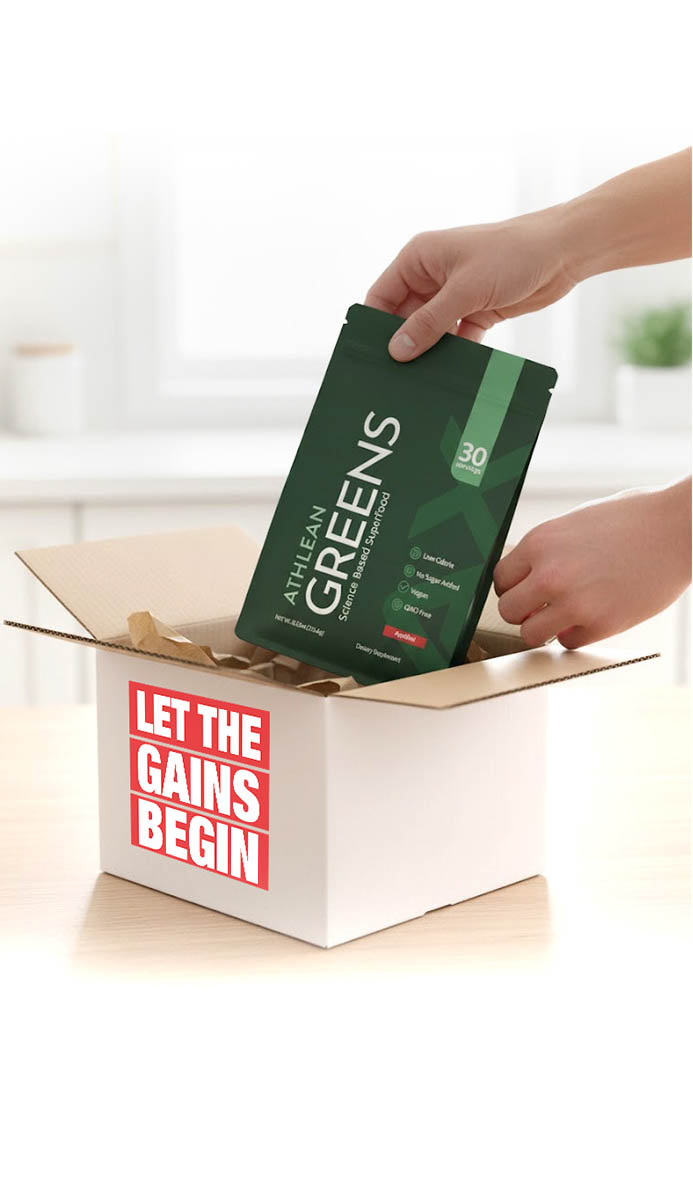 Athlean Greens box and packaging