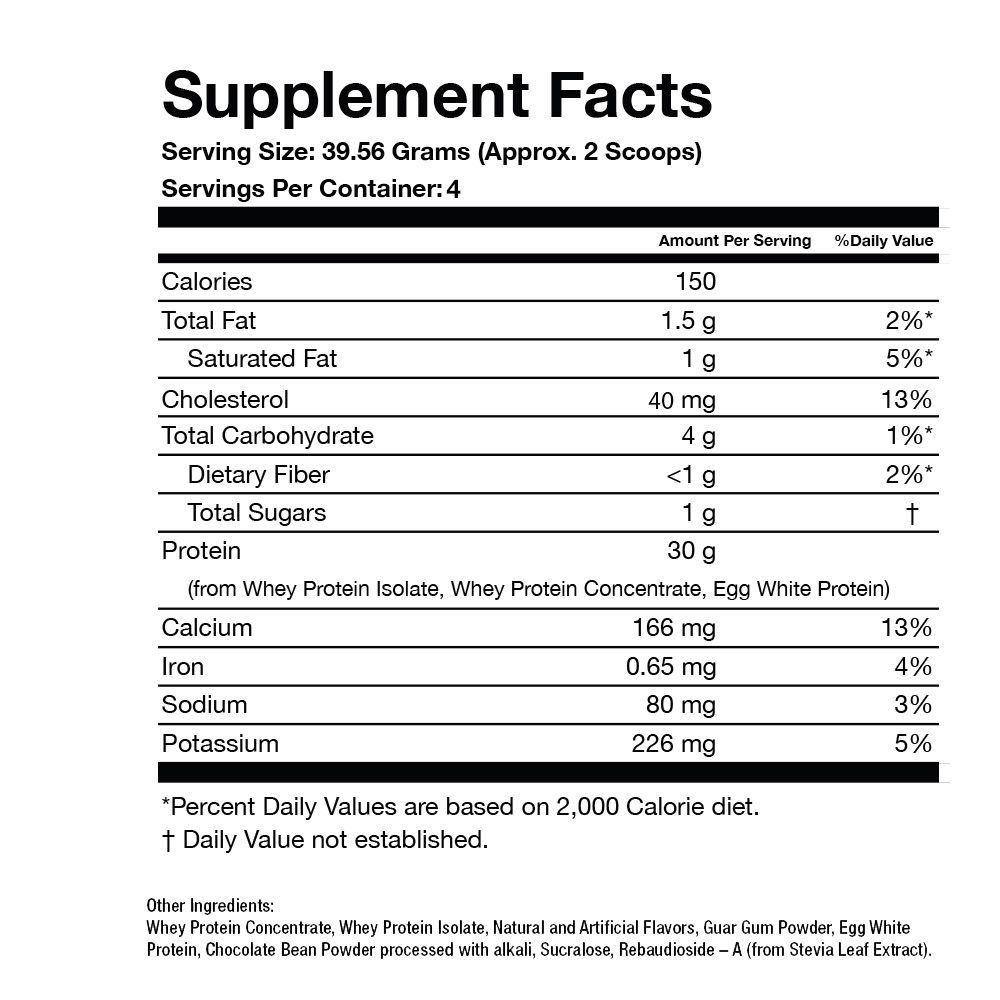 PRO-30G Protein | Belgian Maple Waffle Supplement Facts