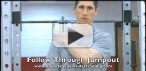 follow through jumpout faster throw