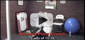 recliner press crunch exercise