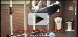 hanging windshield wipers exercise
