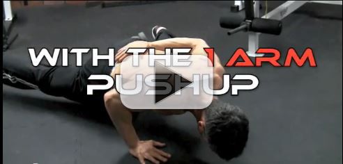 one arm push up