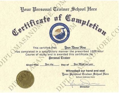 Personal Trainer Certificate