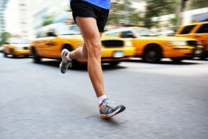Running in New York City - man city runner