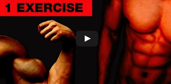 6 PACK V-Cut Abs and BIG Biceps – In Just One Exercise!