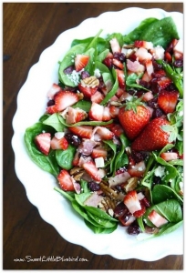 spinach strawberry salad