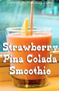 strawberry pina colada smoothie