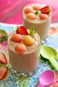 tropical papaya strawberry smoothie recipe