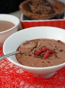 dark chocolate mousse