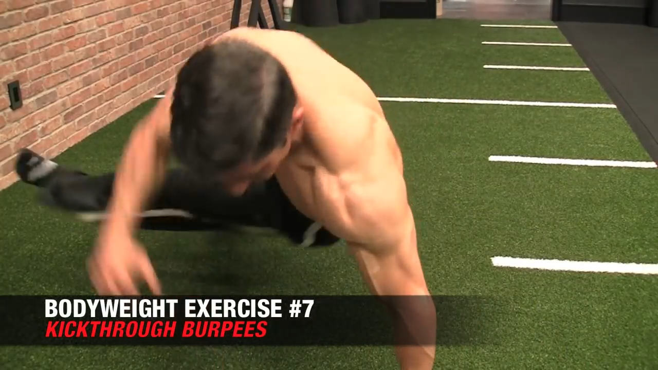 kickthrough burpees bodyweight exercise