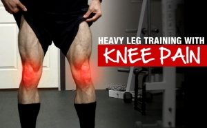 heavy leg training with knee pain
