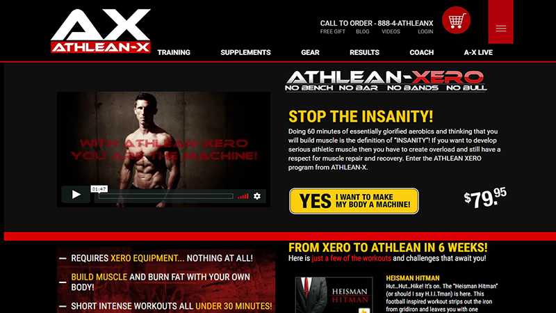 athlean xero workout pdf