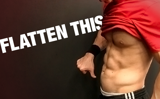 flat abs men