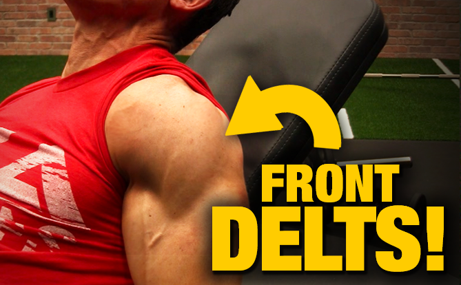 Front best sale delt press