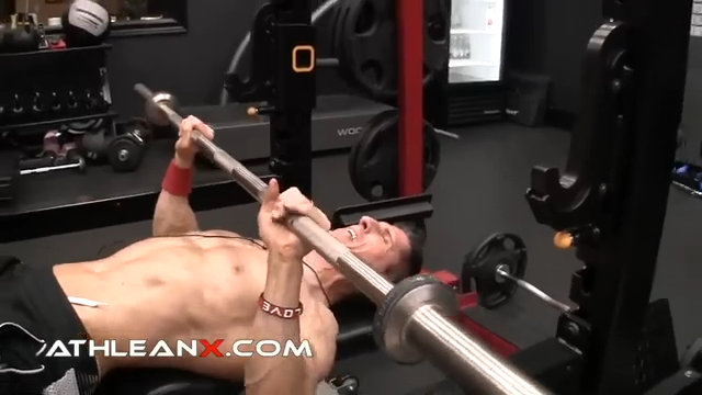 failing in the middle of bench press reps means weak chest muscles