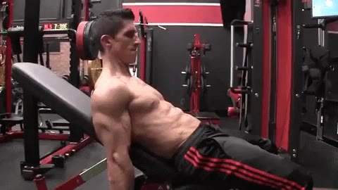 dumbbell incline curl with triceps contraction