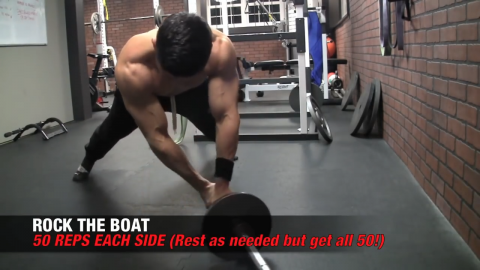 rock the boat exercise for six pack abs