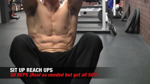 sit up reach ups ab exercise