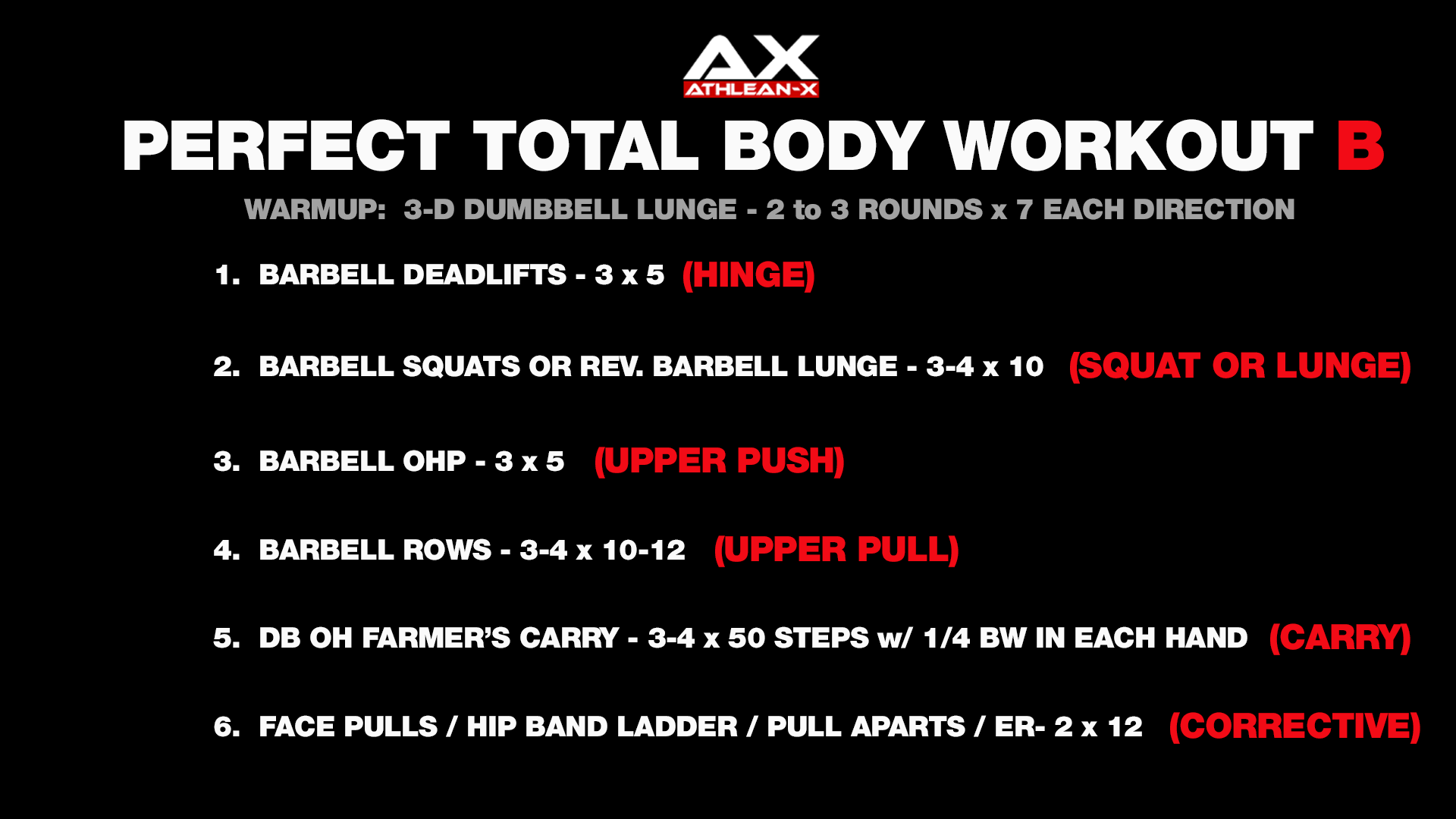 Full Body Workout Plan Day Total Body Plan ATHLEAN X