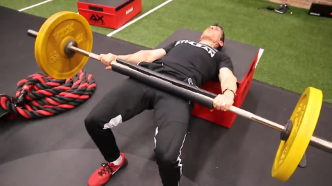 barbell hip thrust glutes exercise
