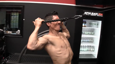 cable face pull shoulder exercise