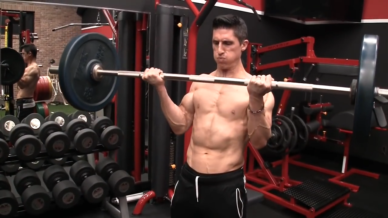 cheat curl biceps exercise
