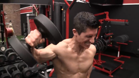 cheat lateral shoulder exercise