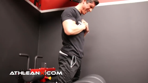 squeeze glutes at top of glute ham raise