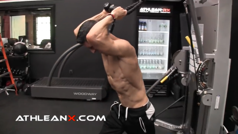 triceps pushaway puts the long head of the triceps on stretch