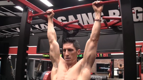 doing pullups with the elbows straight is a lot more difficult