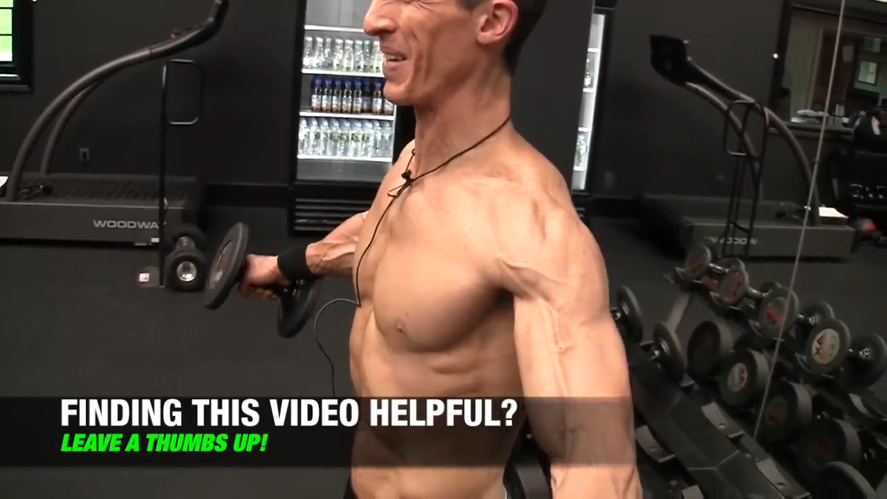 squeeze the shoulders in the side lateral raise