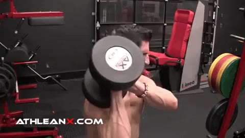 dumbbell power clean over