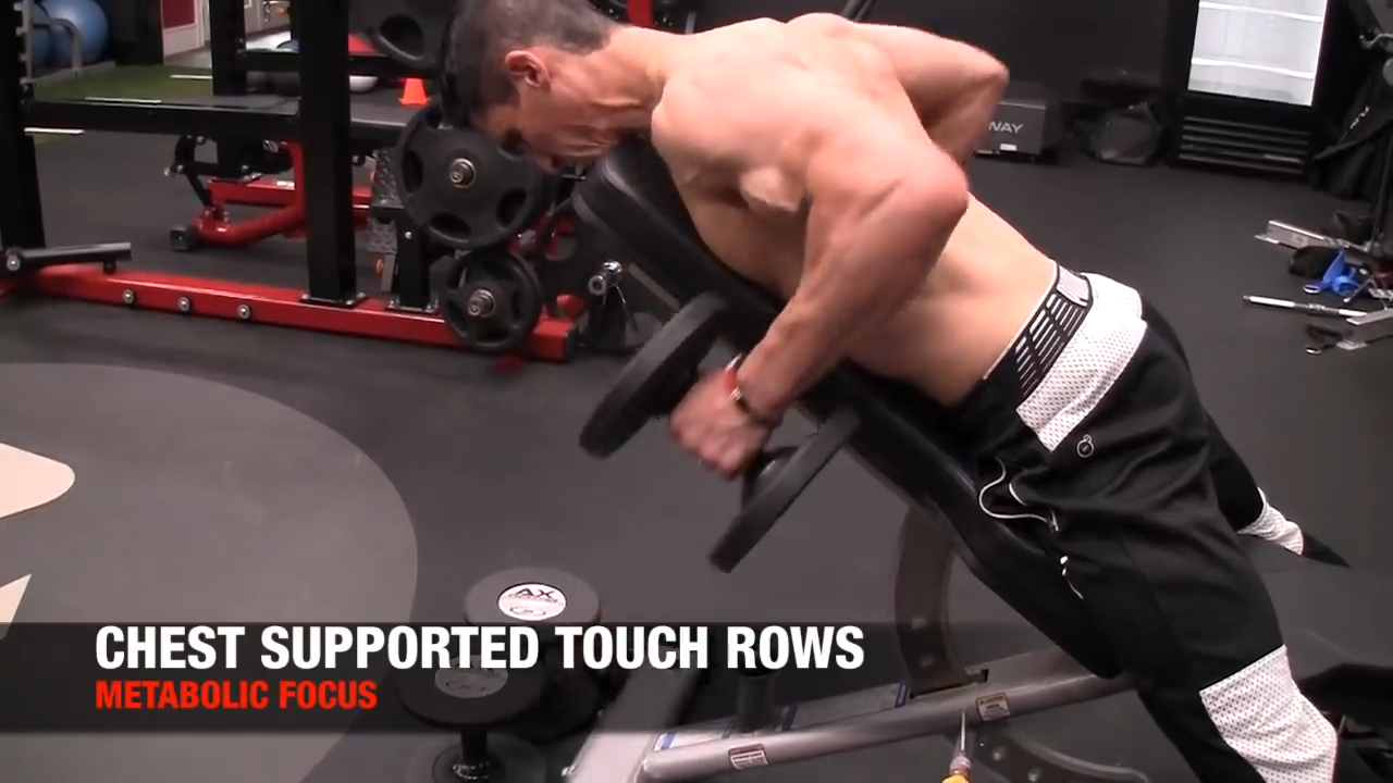 chest supported touch row