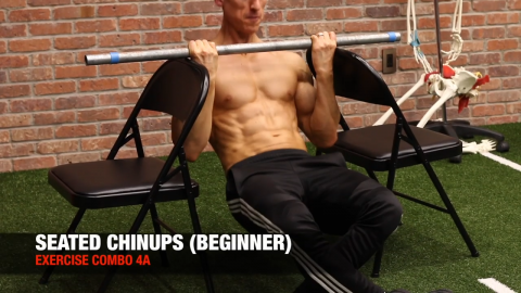 seated chin up exercise