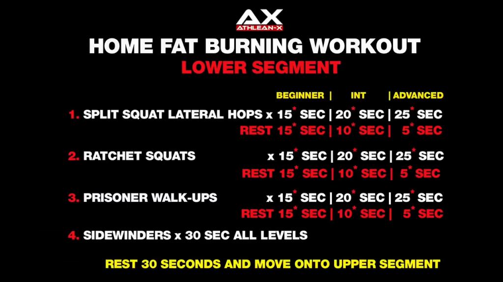 Best Fat Burning Workout At Home ATHLEANX