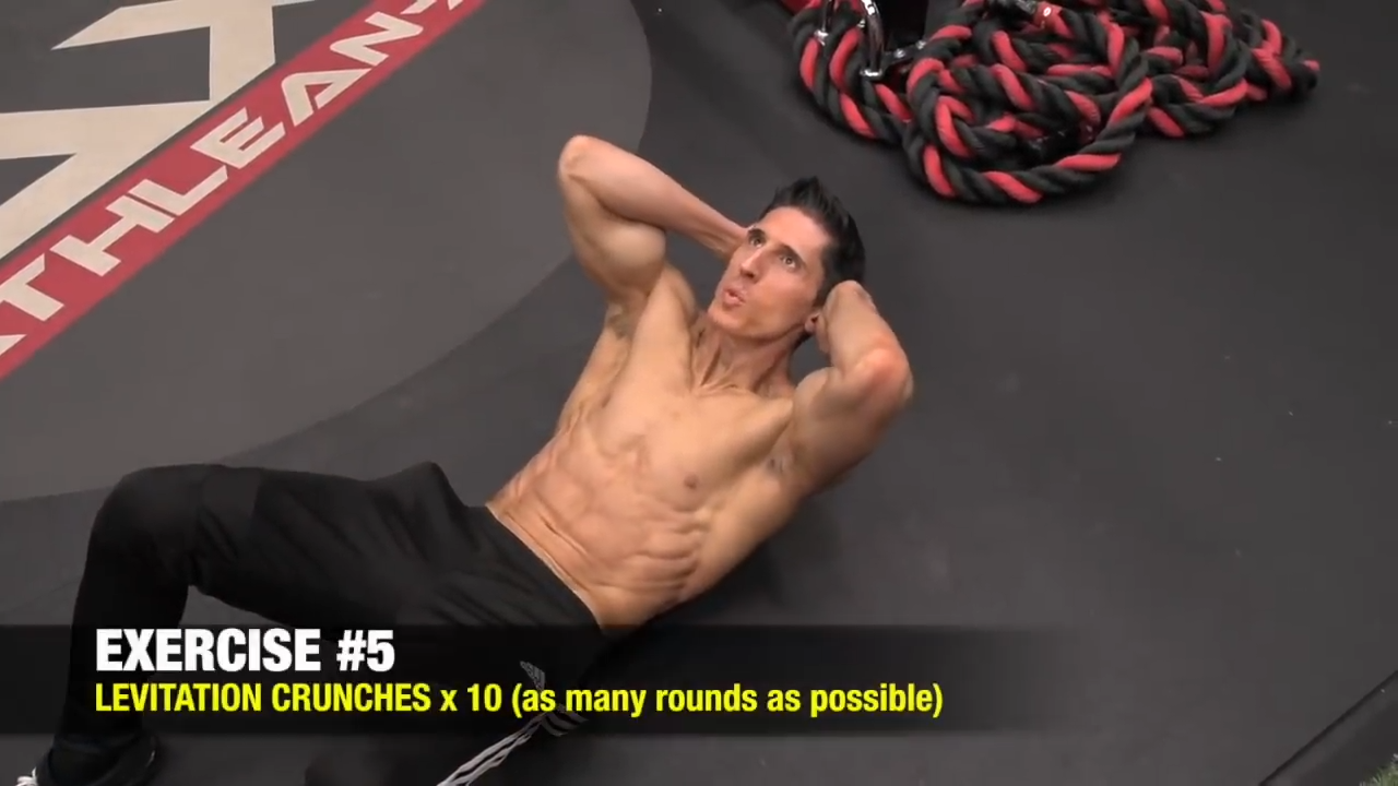 levitation crunches abs exercise