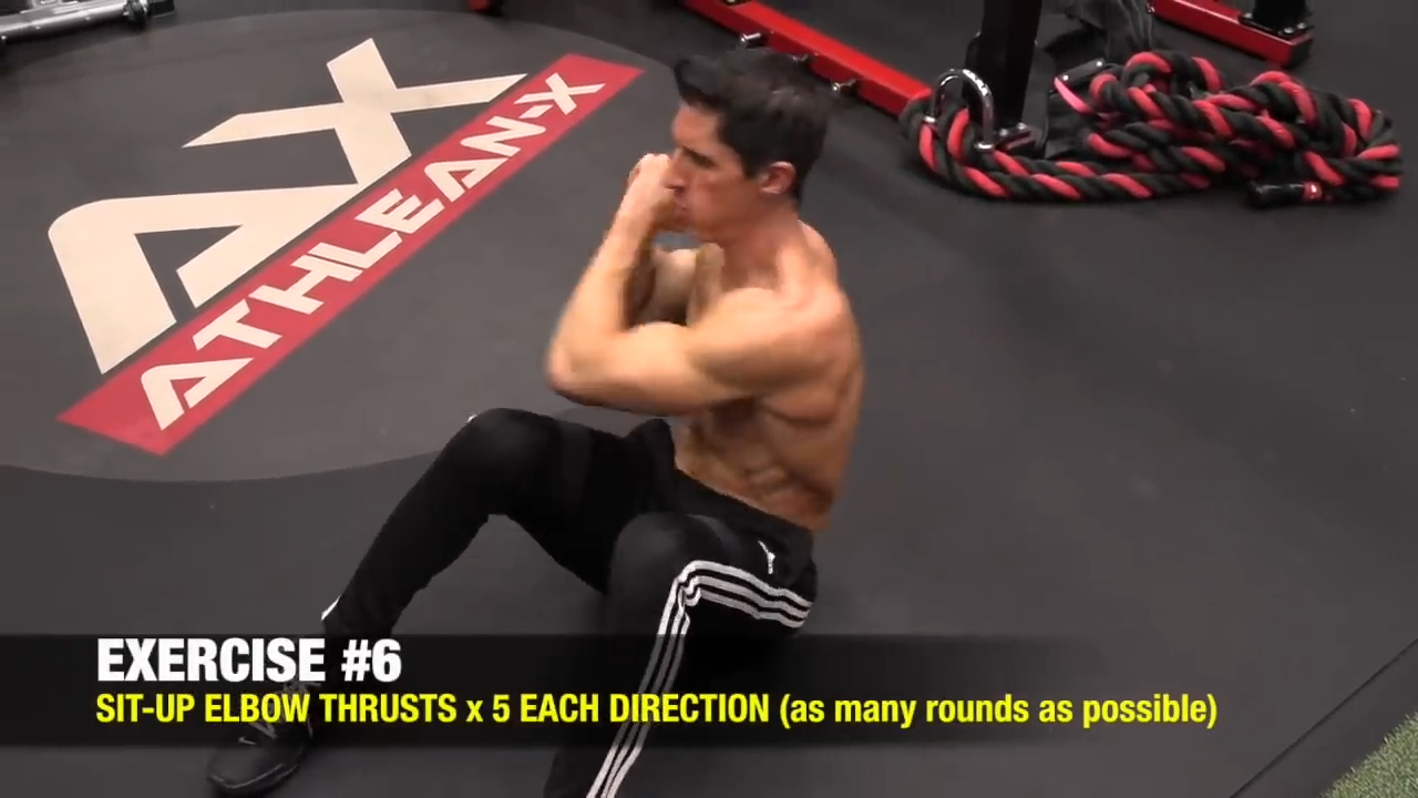 situp elbow thrust abs exercise