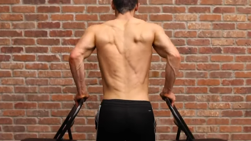 upright dips without weight