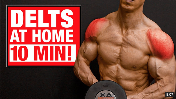 10 Min, Home Shoulder Workout (SETS AND REPS INCLUDED!)