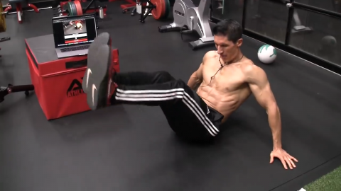 seated ab circles lower abs exercise