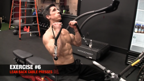 lean back cable presses upper chest exercise