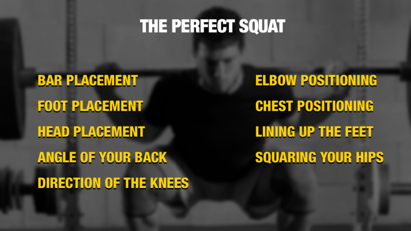 proper squat form