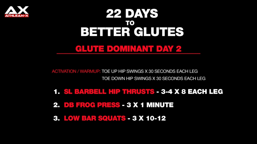 glute dominant workout 2