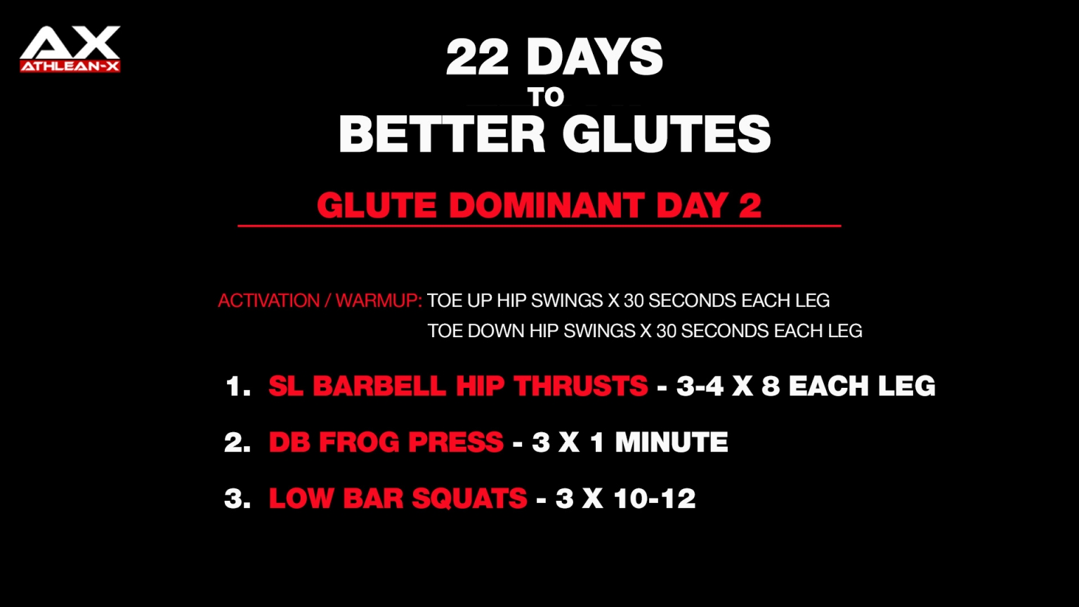 22Day GLUTE WORKOUT (Better Butt Guaranteed!) ATHLEANX