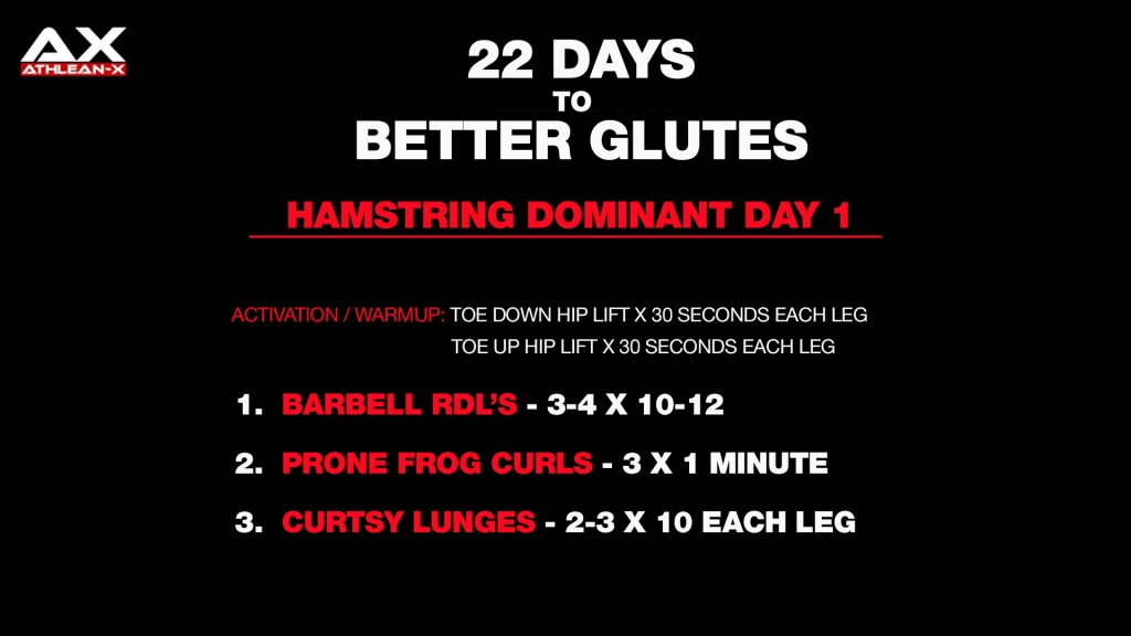 hamstring dominant workout 1