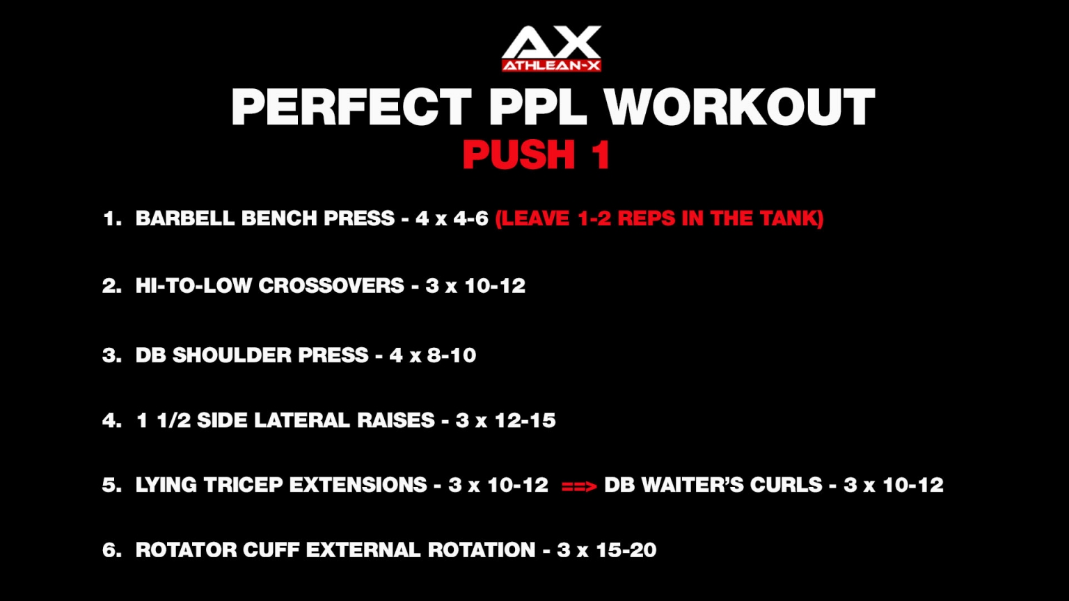 Perfect Push Workout Best Push Exercises ATHLEANX